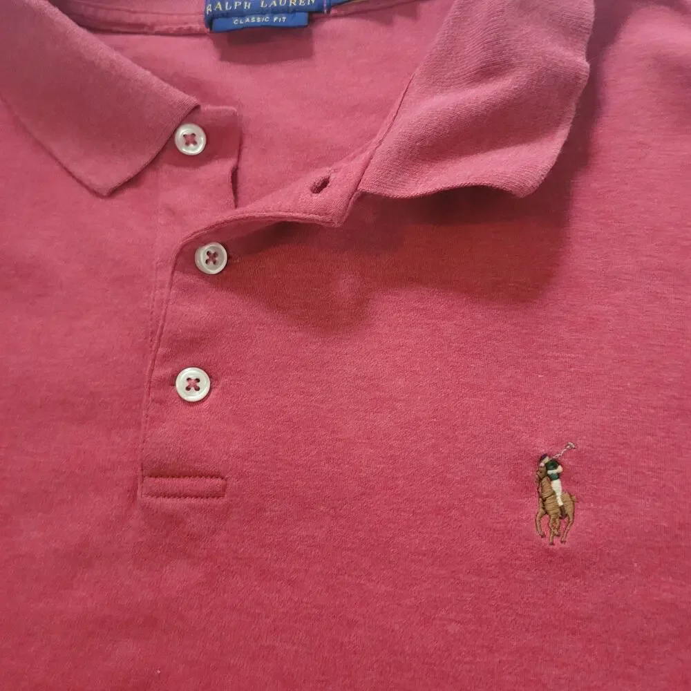 Polo Ralph Lauren Size XXL Men's Classic Fit‎ Short-Sleeve Polo Dusty Red